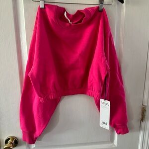 Alo devotion crew neck crop top